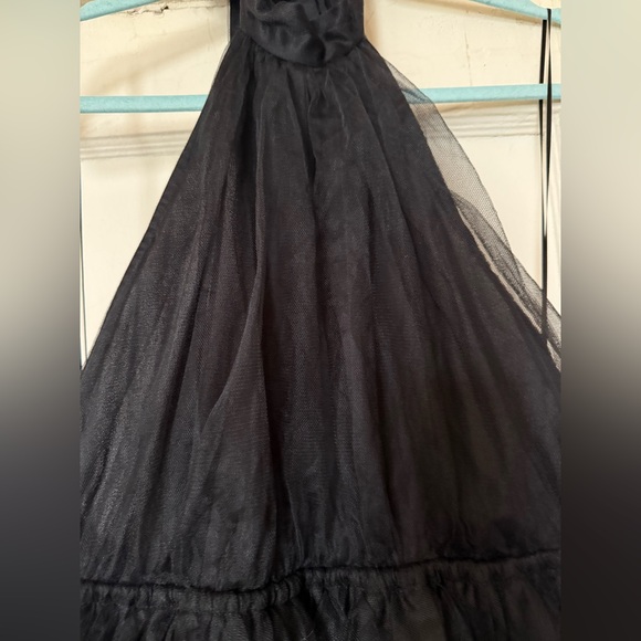 AKIRA Black Halter Ballerina Backless Tulle Dress - Picture 7 of 11